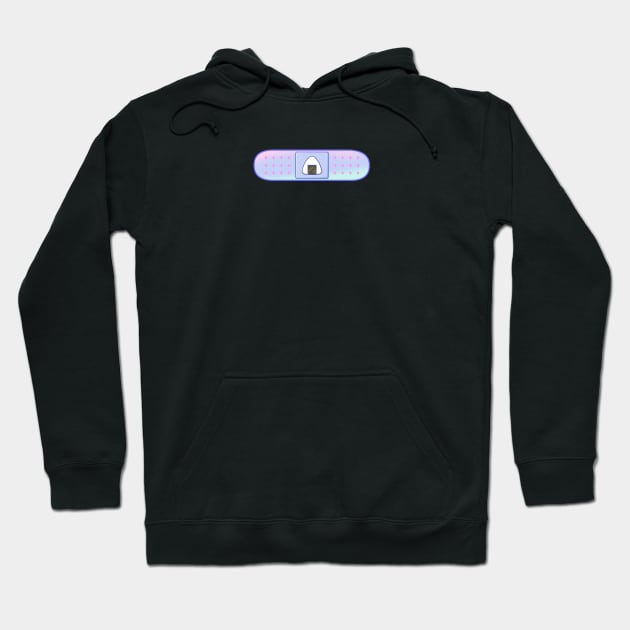 Riceball Bandaid Hoodie by Avery Ota